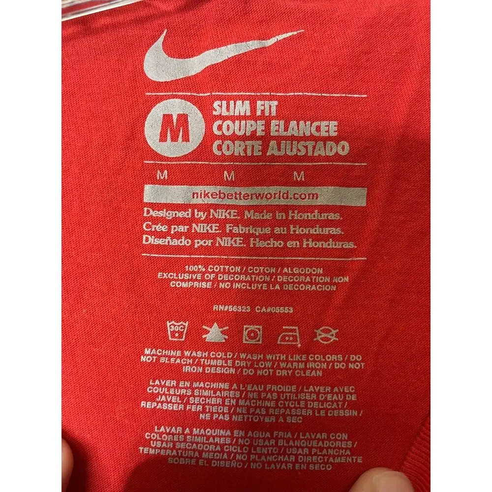 Boston Red Sox Shirt‎ Womens M Red MLB Baseball Green Monster Nike Cotton Tee
